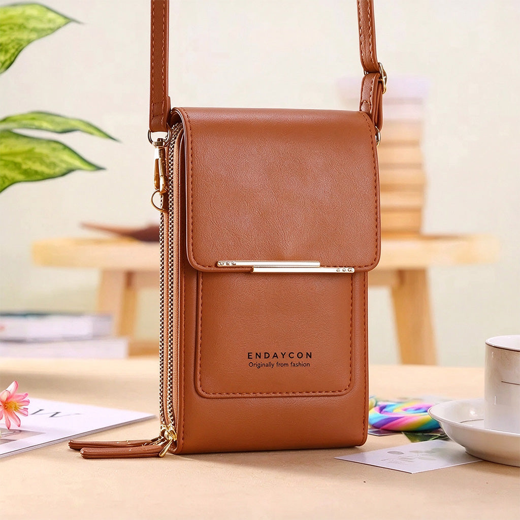 👜 📱 Simple and elegant women's touchscreen crossbody phone wallet