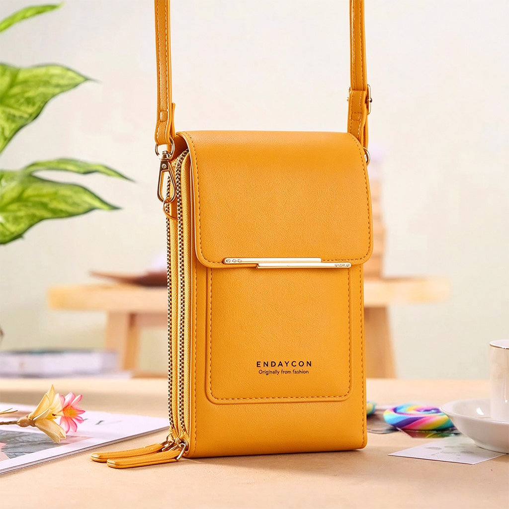 👜 📱 Simple and elegant women's touchscreen crossbody phone wallet