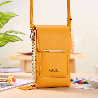 👜 📱 Simple and elegant women's touchscreen crossbody phone wallet