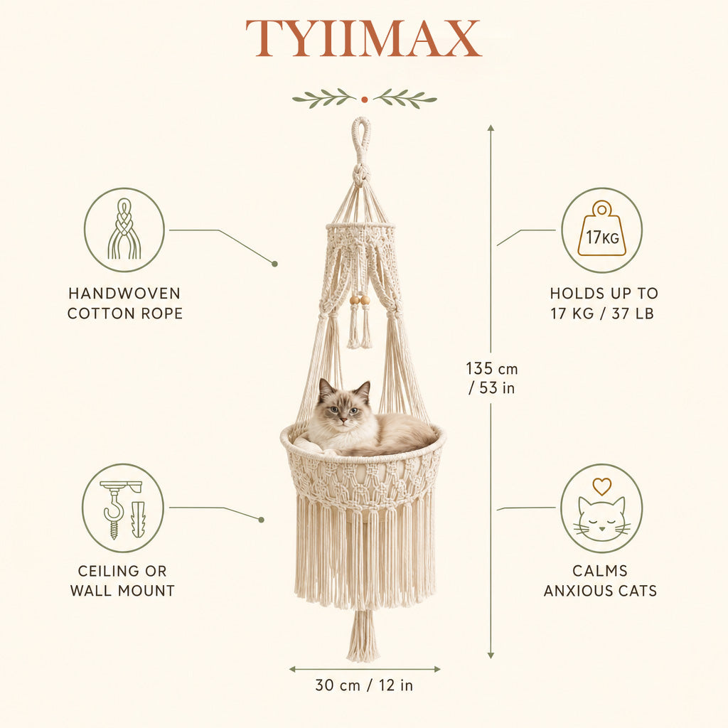 TYIIMAX™ Handwoven Cat Bed