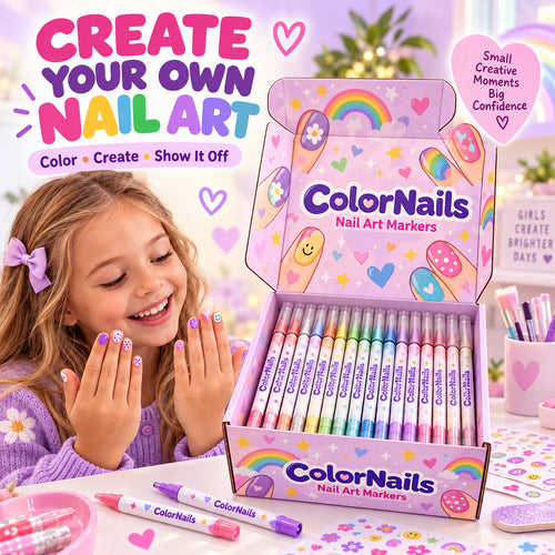 Nail Art Markers – 12-Colour Pens for DIY Nail Art & Manicures
