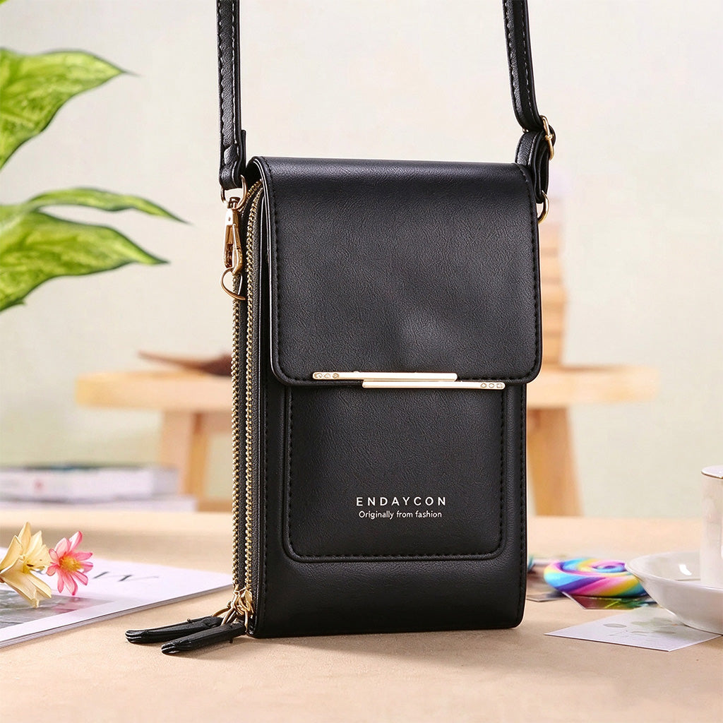 👜 📱 Simple and elegant women's touchscreen crossbody phone wallet
