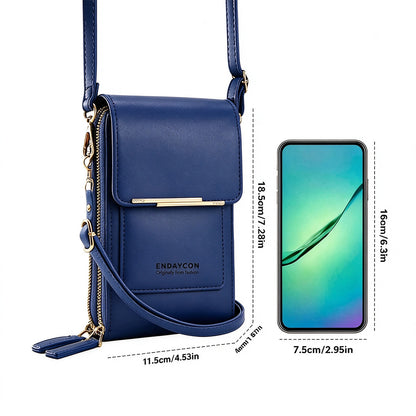 👜 📱 Simple and elegant women's touchscreen crossbody phone wallet