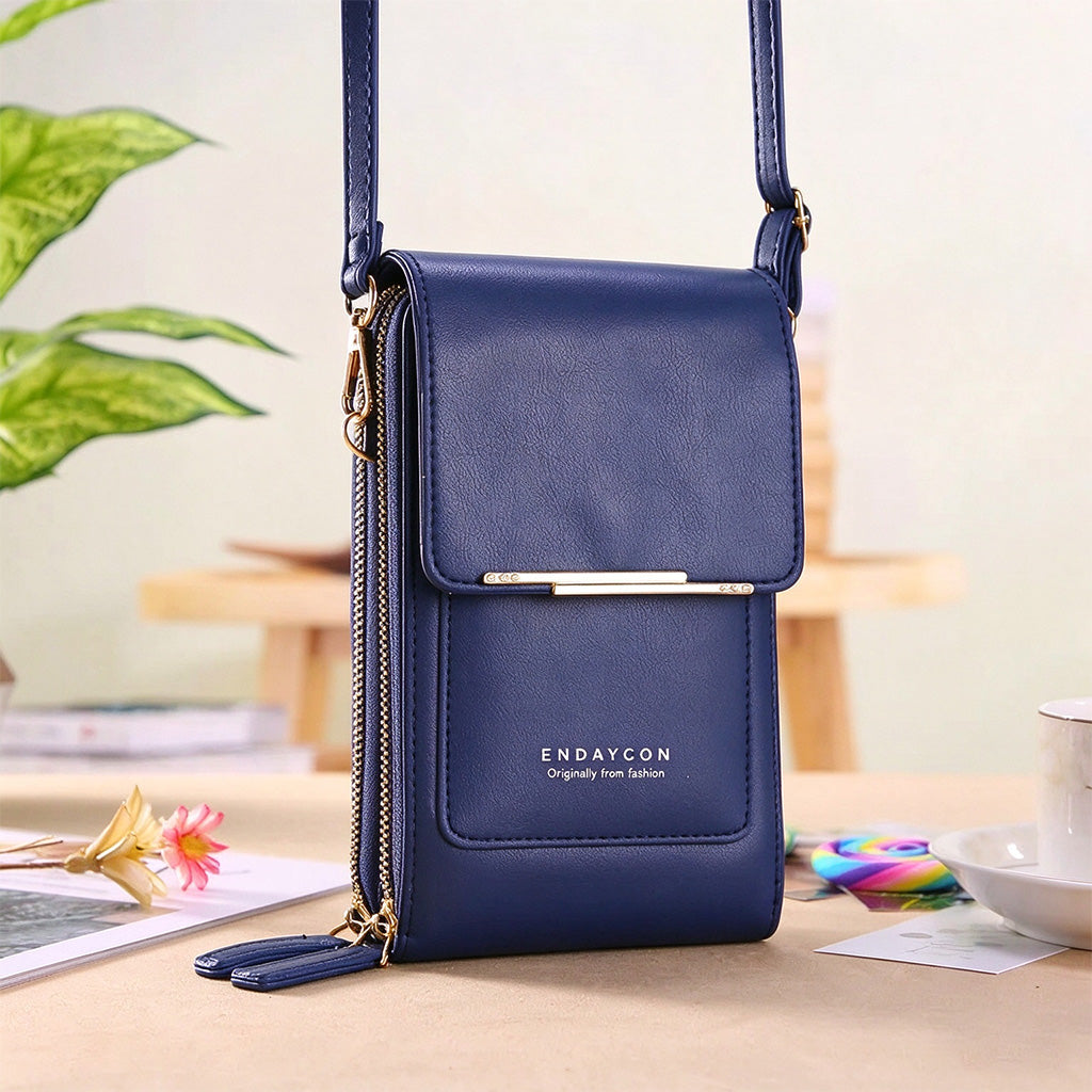 👜 📱 Simple and elegant women's touchscreen crossbody phone wallet