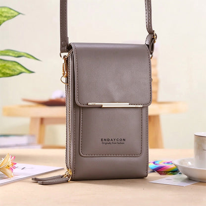 👜 📱 Simple and elegant women's touchscreen crossbody phone wallet