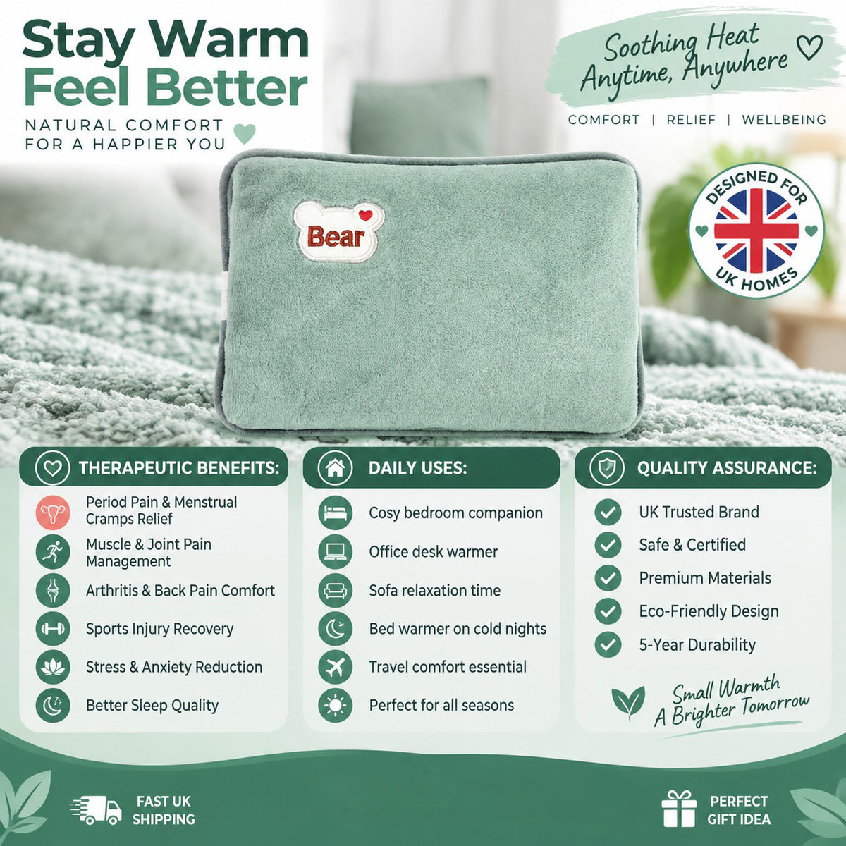 Rechargeable hot water bottles, heat packs, explosion-proof heat pads