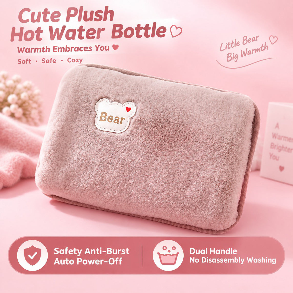 Rechargeable hot water bottles, heat packs, explosion-proof heat pads