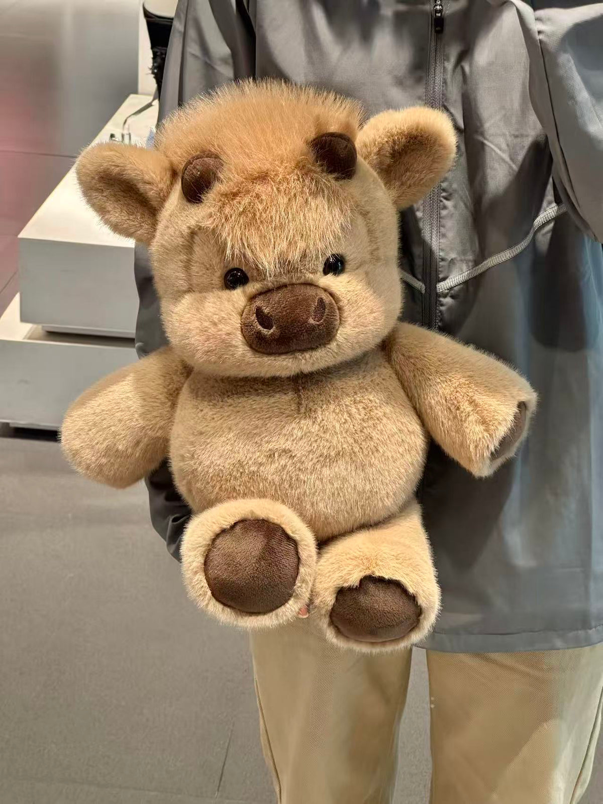 Running Scottish Highland Cow Stuffed Animal