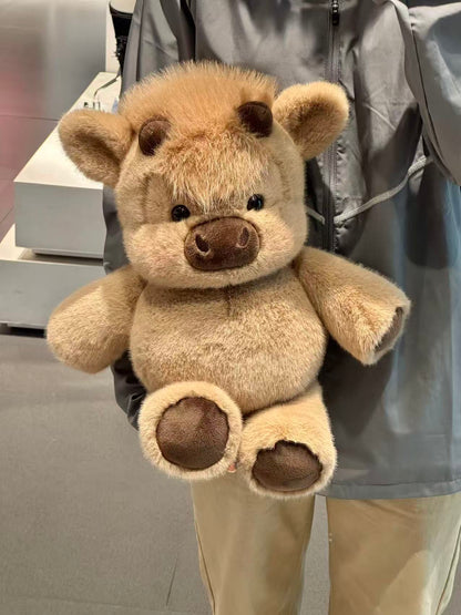 Running Scottish Highland Cow Stuffed Animal