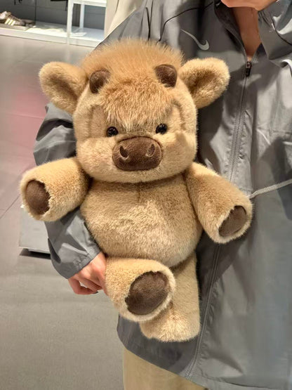 Running Scottish Highland Cow Stuffed Animal