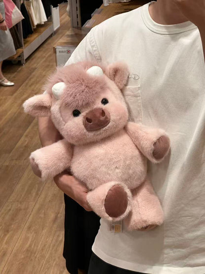 Running Scottish Highland Cow Stuffed Animal