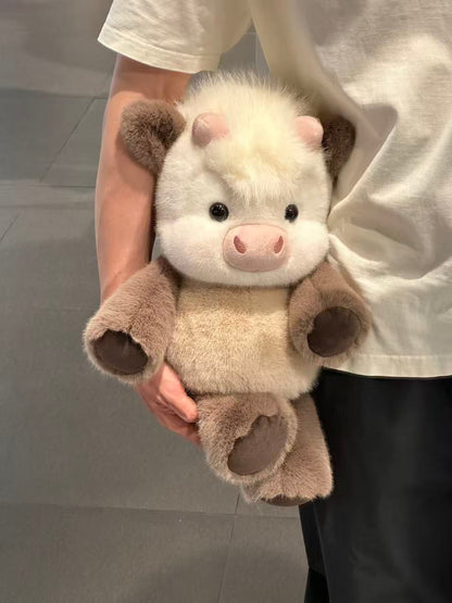 Running Scottish Highland Cow Stuffed Animal