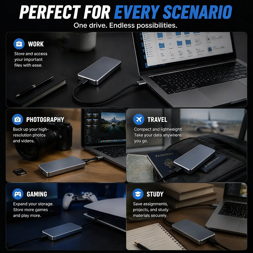 Portable External SSD – Protect Your Photos, Videos & Important Files