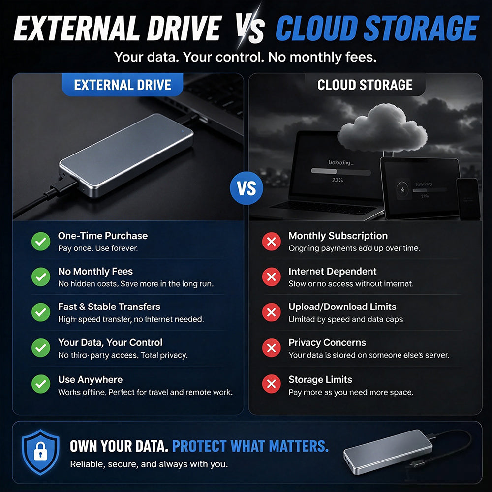 Portable External SSD – Protect Your Photos, Videos & Important Files
