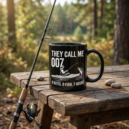 They Call Me 007 Funny Fishing Mug