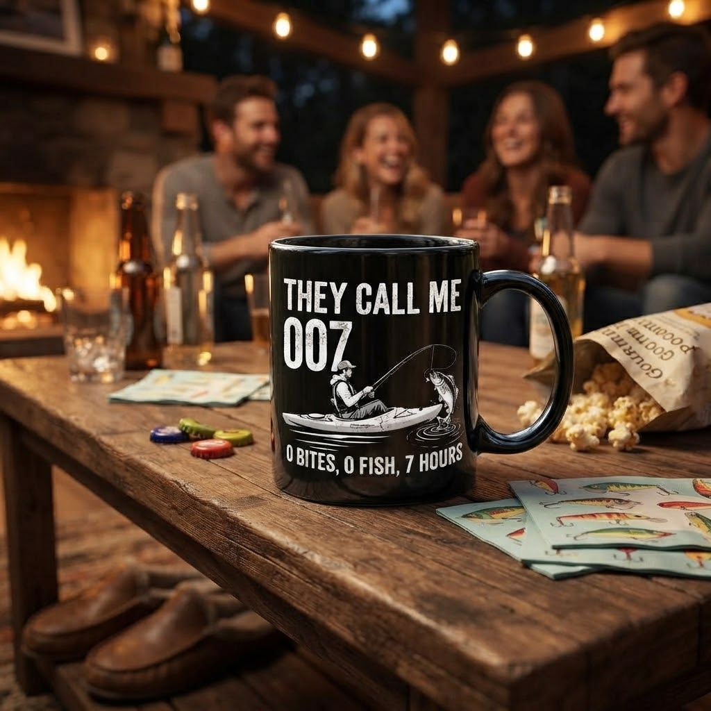 They Call Me 007 Funny Fishing Mug
