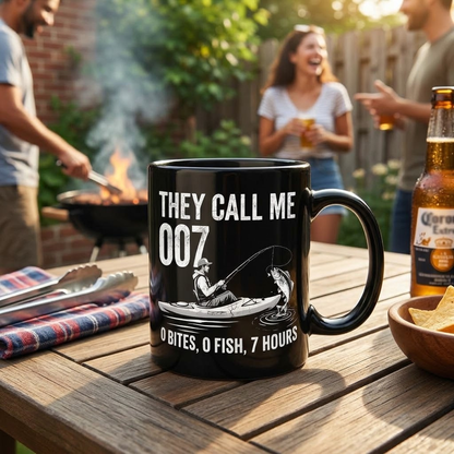 They Call Me 007 Funny Fishing Mug