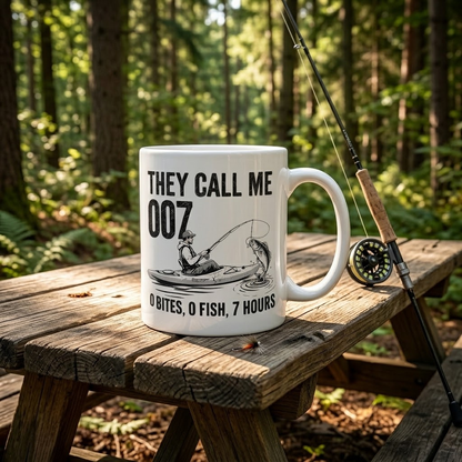 They Call Me 007 Funny Fishing Mug