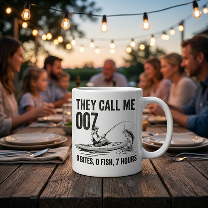 They Call Me 007 Funny Fishing Mug