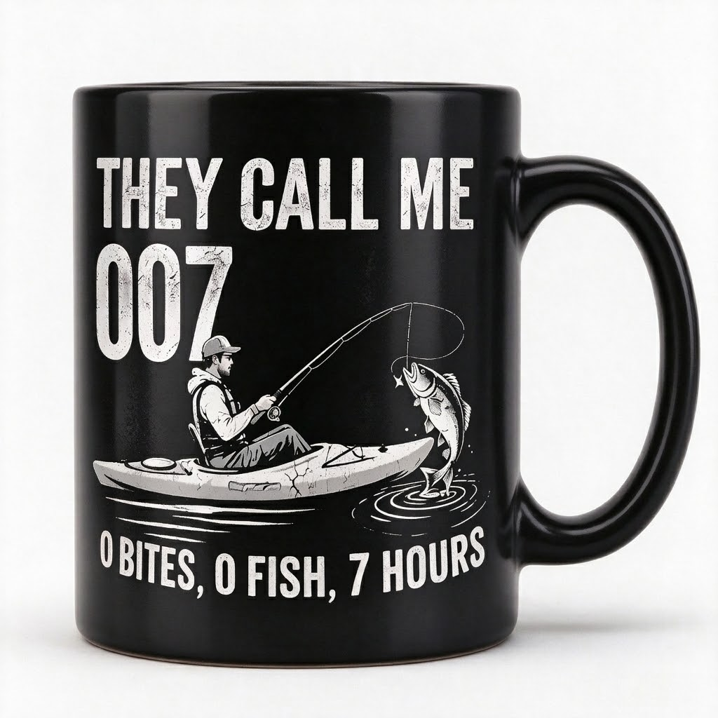 They Call Me 007 Funny Fishing Mug