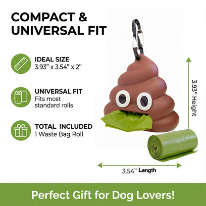🐶🐾 Dog Poop Bag Dispenser for the Leash – Sturdy & Practical Bag Holder