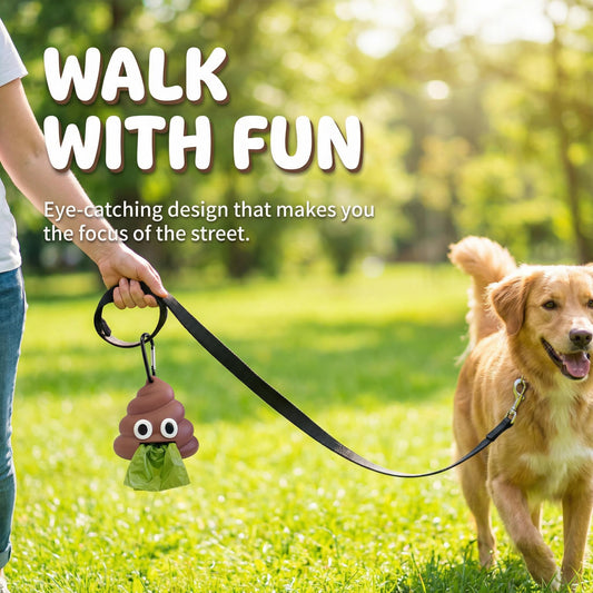 🐶🐾 Dog Poop Bag Dispenser for the Leash – Sturdy & Practical Bag Holder