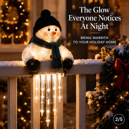 ⛄ WinterGlow Snowman Icicle Light Decor
