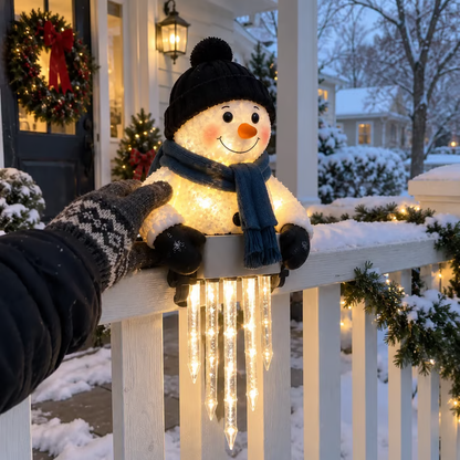 ⛄ WinterGlow Snowman Icicle Light Decor
