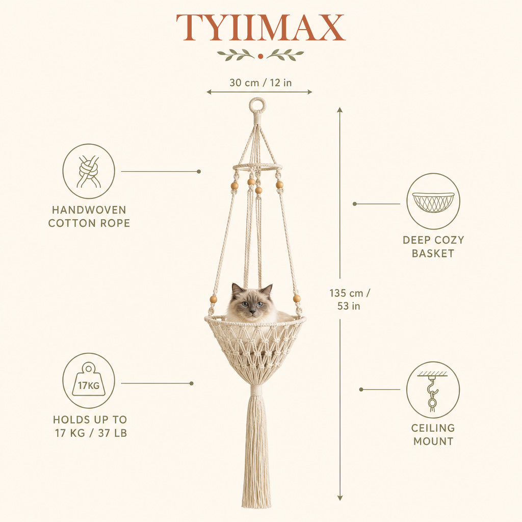 TYIIMAX™ Handwoven Cat Bed