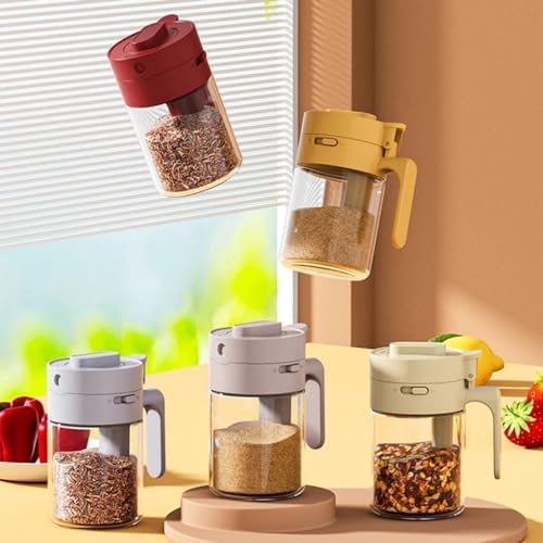 Multifunctional Spice Storage Box – Salt & Pepper Shakers, Kitchen Spice Organizer