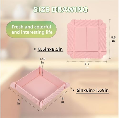 Magnetic Folding Silicone Tray – Collapsible Snack Container, Fruit Holder and Heat-Resistant Mat