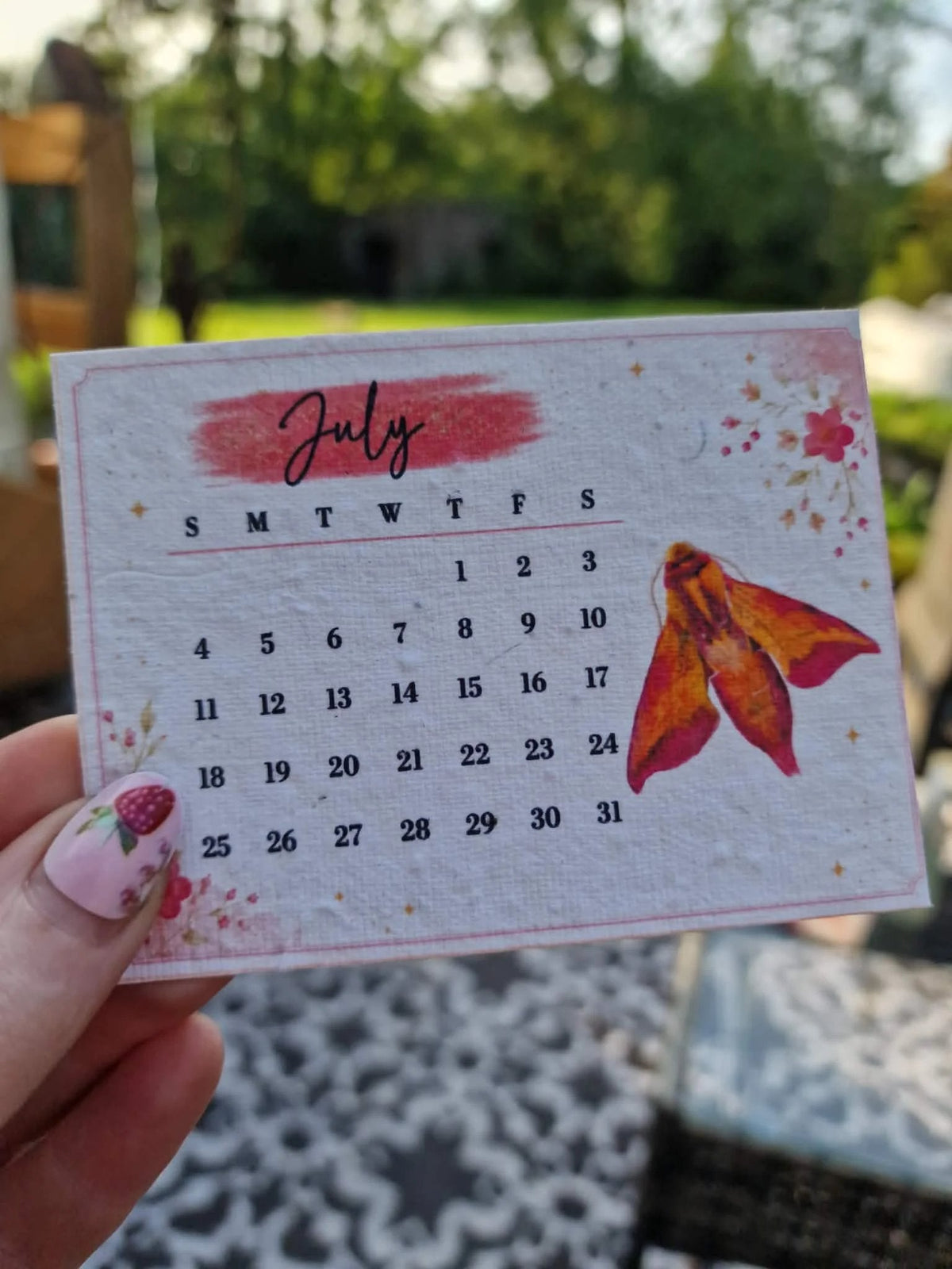 🌱Plantable Wildflower Calendar 2027 – Seed Paper Desk Calendar🌸
