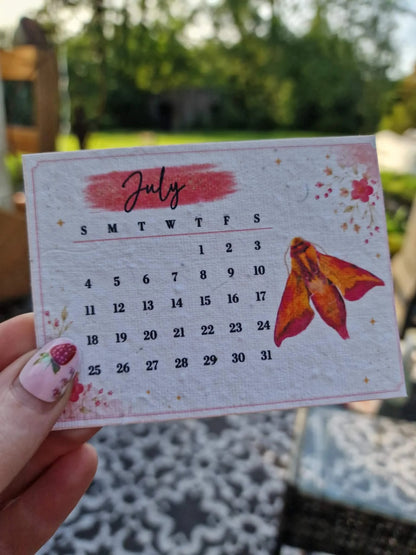 🌱Plantable Wildflower Calendar 2027 – Seed Paper Desk Calendar🌸