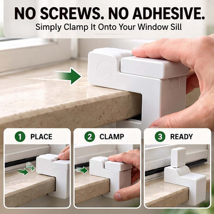 Portable Window Restrictor – Simple Window Stopper for Secure Ventilation & Fresh Air