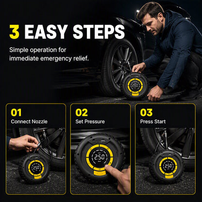 ⏳🔥LIMITED-TIME 50% OFF! ⏰ 2-in-1 Jump Starter + Tire Inflator 🔋 — Powerful, Compact and Reliable Portable Air Compressor ⚡ Ideal for Roadside Emergencies 🛠️