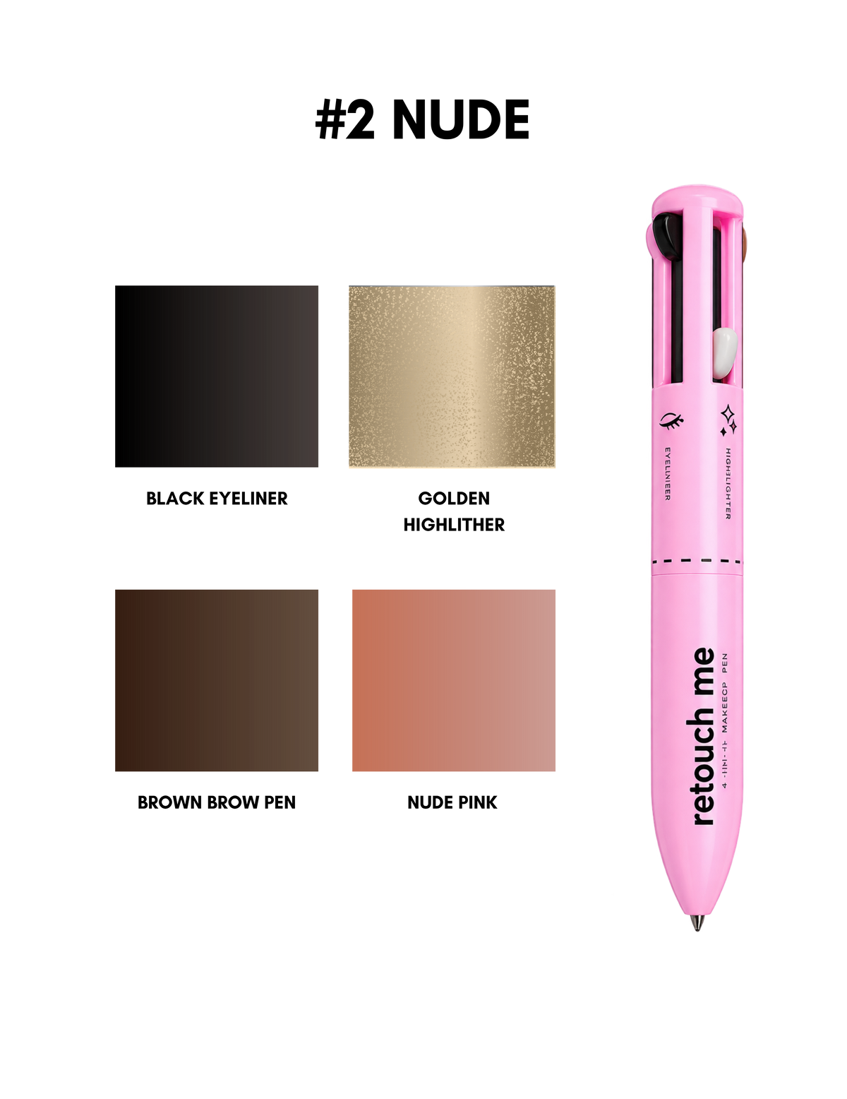 4-in-1 Beauty Pencil | Long-lasting Makeup Pen