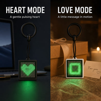 TYII™ FLOW – Interactive Pixel Keychain with Flowing Light Effects