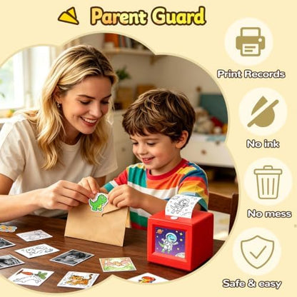AI Voice Sticker Printer for Kids – Inkless Portable Mini Sticker Maker