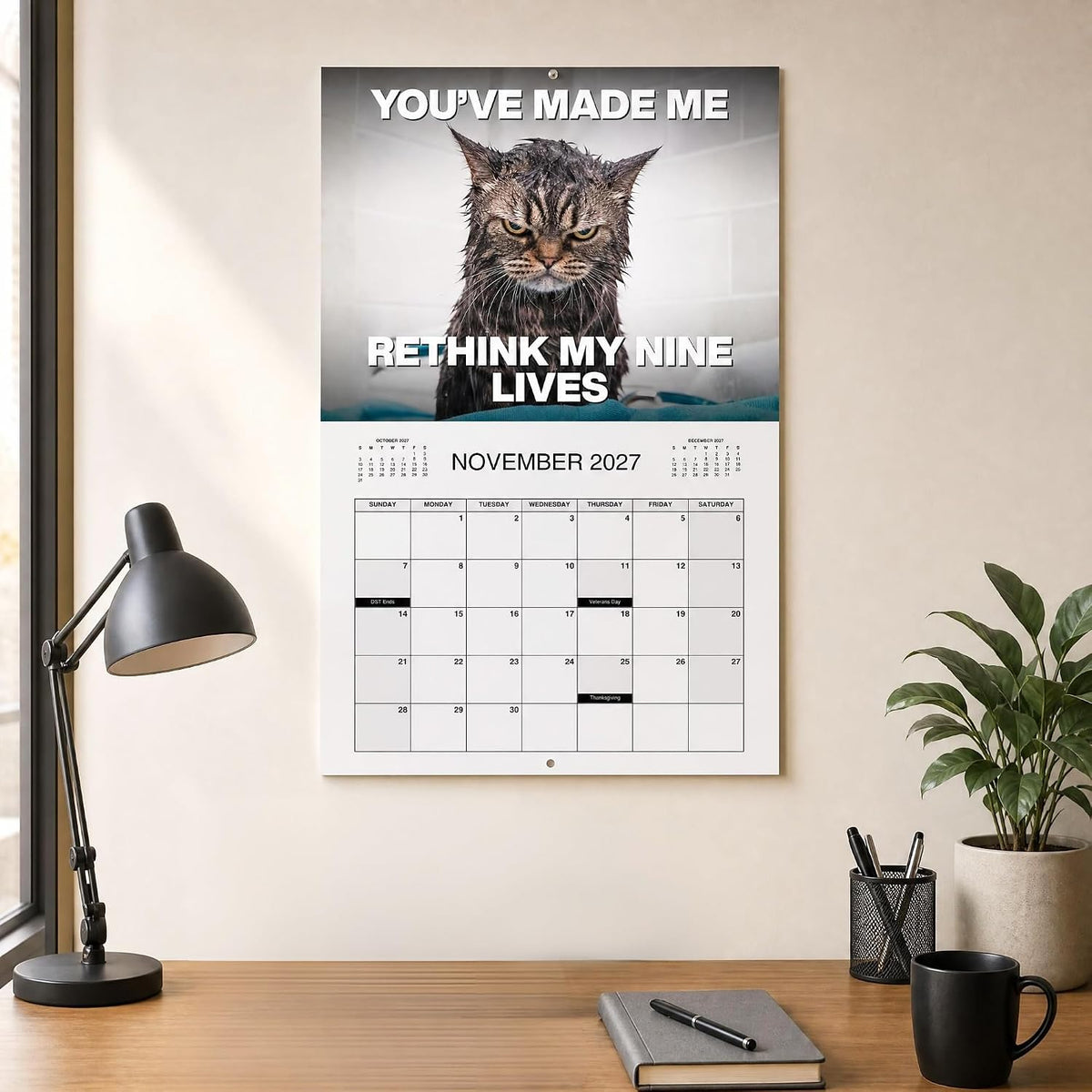 Tyiimax™ 2027 Pissed-Off Cats Calendar