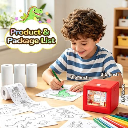 AI Voice Sticker Printer for Kids – Inkless Portable Mini Sticker Maker