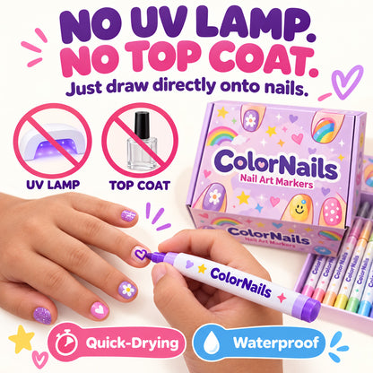 Nail Art Markers – 12-Colour Pens for DIY Nail Art & Manicures