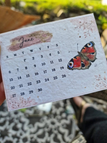 🌱Plantable Wildflower Calendar 2027 – Seed Paper Desk Calendar🌸