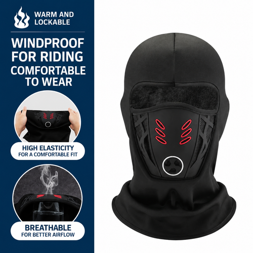 Winter Windproof Balaclava – Water-Resistant Full Face Mask for Cycling, Skiing & Motorcycling