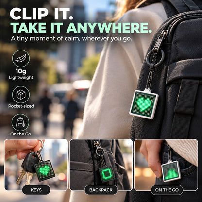TYII™ FLOW – Interactive Pixel Keychain with Flowing Light Effects
