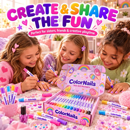 Nail Art Markers – 12-Colour Pens for DIY Nail Art & Manicures