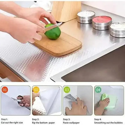 🔥Kitchen Wallpaper Oil Proof Sticker Aluminum Foil Backsplash Self