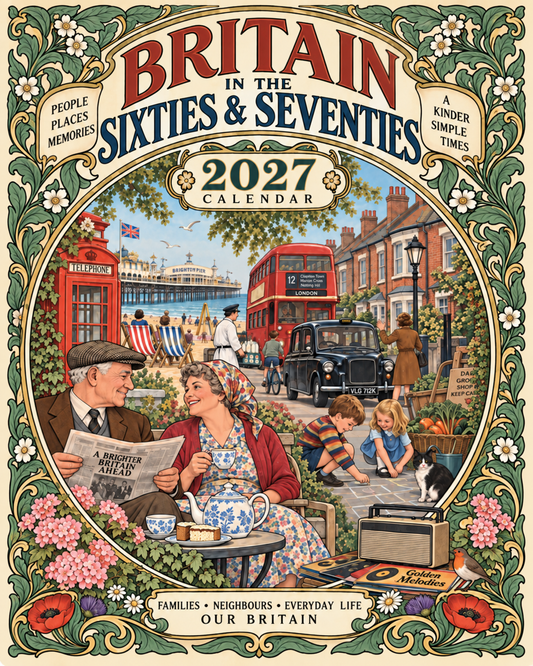 Britain in the Sixties & Seventies – 2027 Wall Calendar——A Year of Familiar Places, Family Moments & Favourite Memories