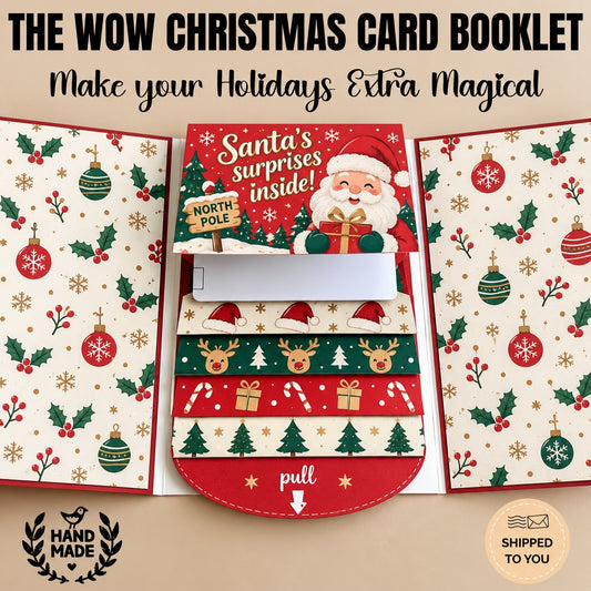 2026 New🎅🎁 Waterfall Christmas Gift Card Booklet 💳✨