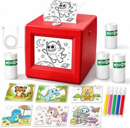 AI Voice Sticker Printer for Kids – Inkless Portable Mini Sticker Maker