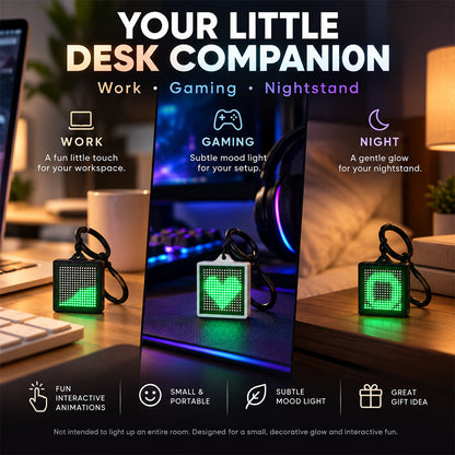 TYII™ FLOW – Interactive Pixel Keychain with Flowing Light Effects